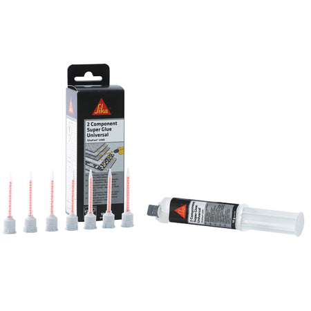 Sika Fast-2590 AB dobbeltpatron set forfra, designet til limning.