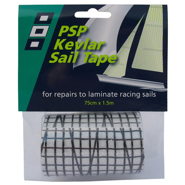 PSP kevlar sort sejltape rullet ud på det maritime underlag