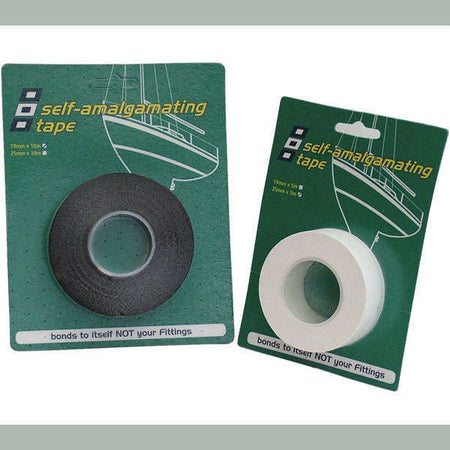 PSP vulkaniserende tape i hvid farve, 19mm x 5m rulle.