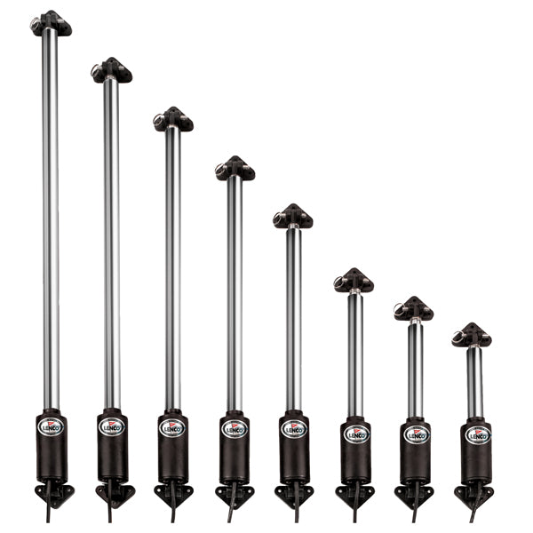 Lenco 8" hatch lift gasdæmper set fra siden, klar til montering.