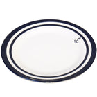 Melamin dessert tallerken Ø20cm med nonslip belægning, set forfra