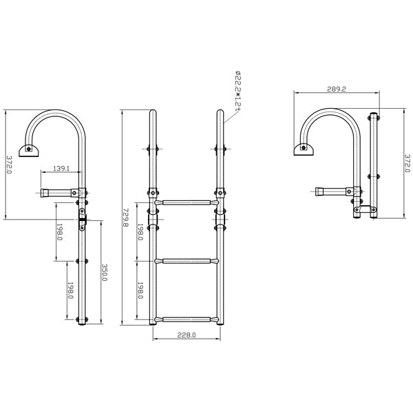 1852 badestige i brug, ned til vandet