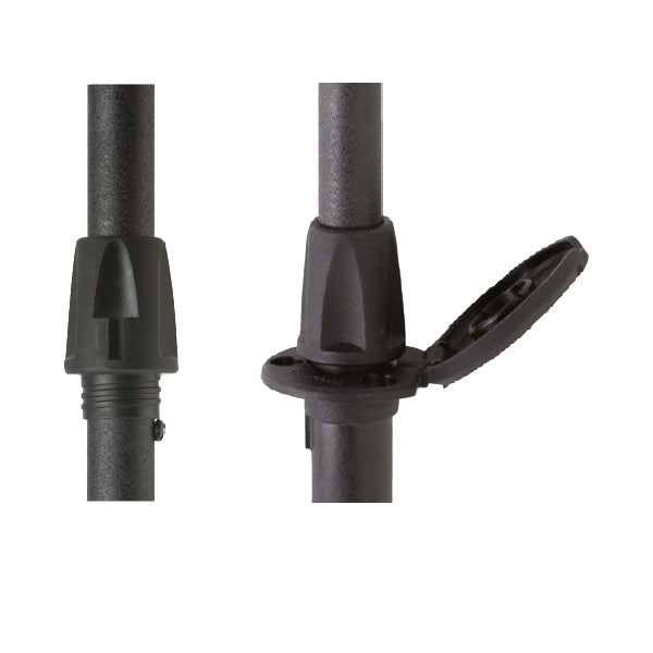 Attwood lanternemast 60 cm set fra siden, med justerbar højde.