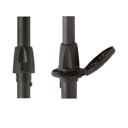 Attwood lanternemast 60 cm set fra siden, med justerbar højde.