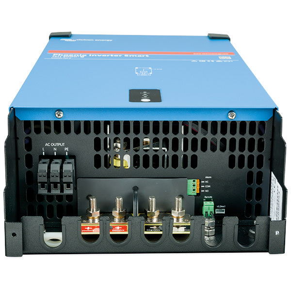 Victron Phoenix Inverter i detaljeret visning af sidepanel og dimensioner
