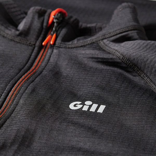Gill fleece model set bagfra, i grafitfarve.