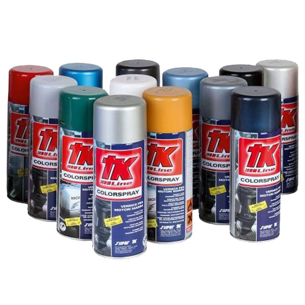Mat sort TK Line spraymaling i brug på bådpanel