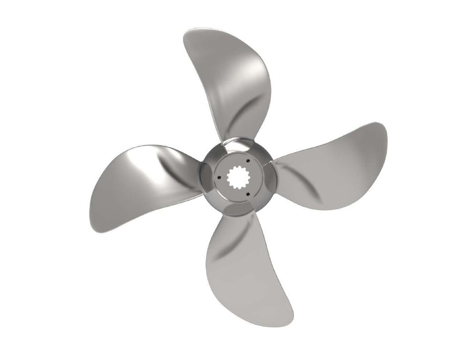 Epropulsion X12 propeller set forfra, med detaljeret design og blade